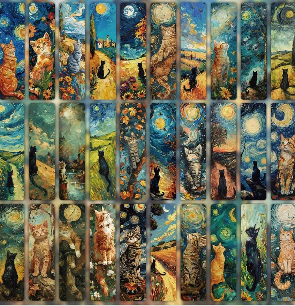 Colorful Cat Bookmark Collection - Picture 2 of 9